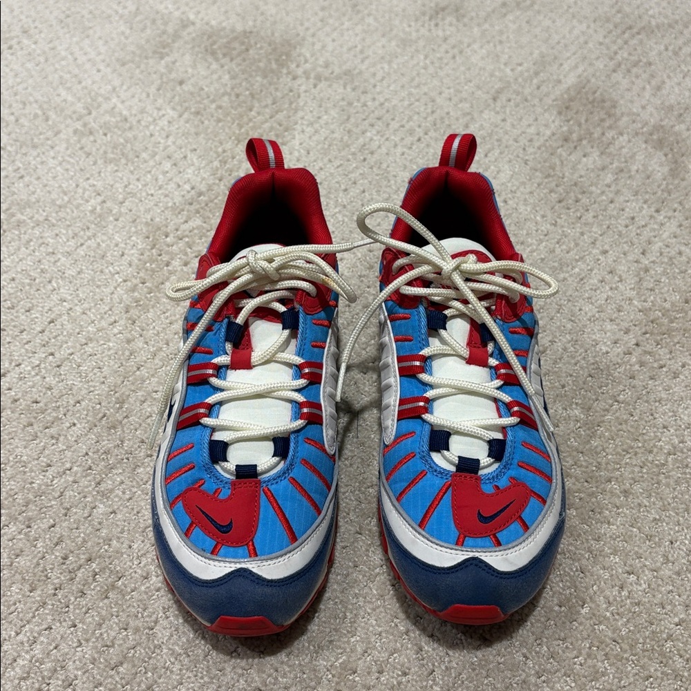 Nike Dynamic Red and Blue Athletic Shoes